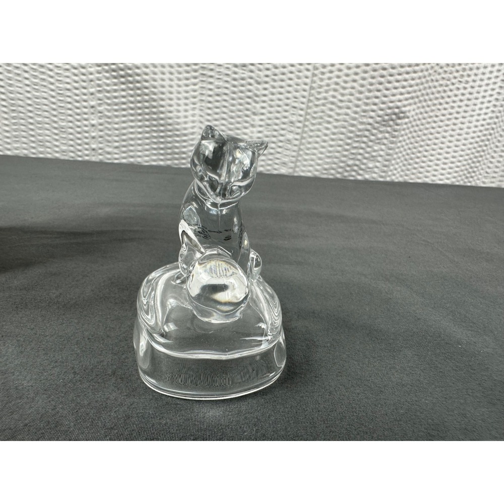 Avon Lead Crystal Glass -  Kitty Figure String 1994 Collectible Kitten NIB - Picture 5 of 8
